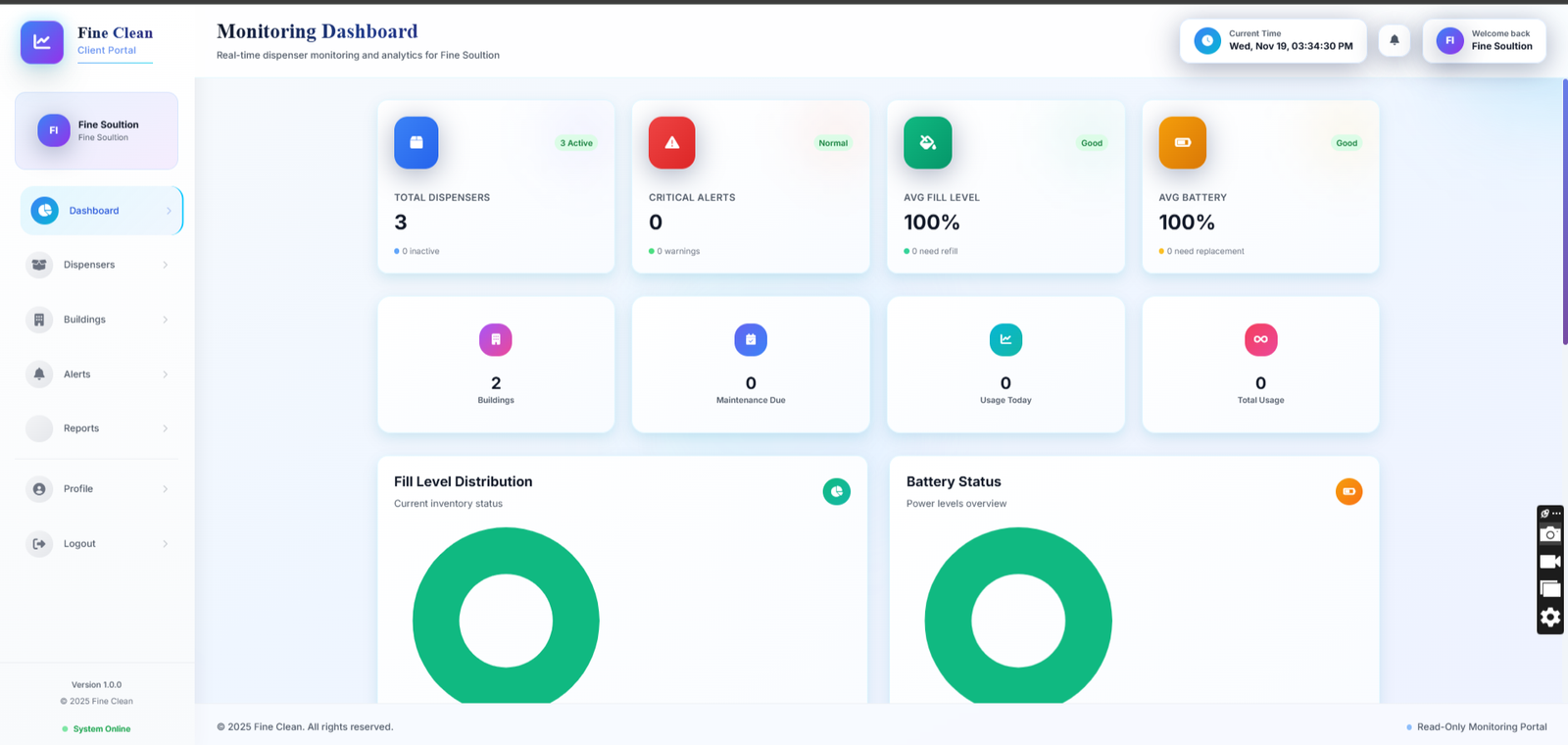 Client Dashboard
